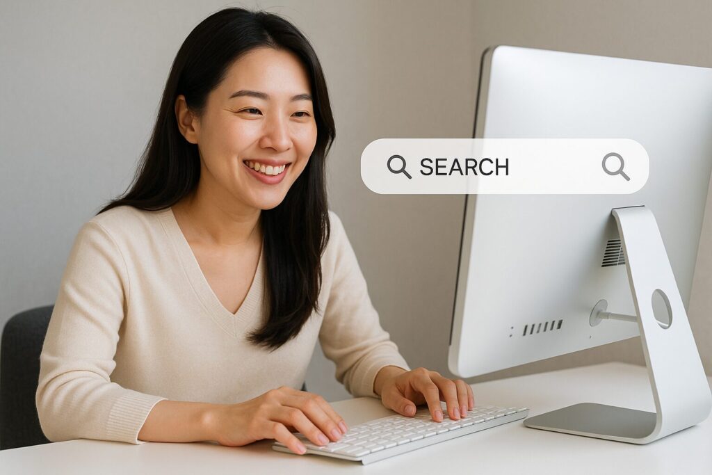 근로장려금과 자녀장려금도 함께 신청하는 여성의 모습