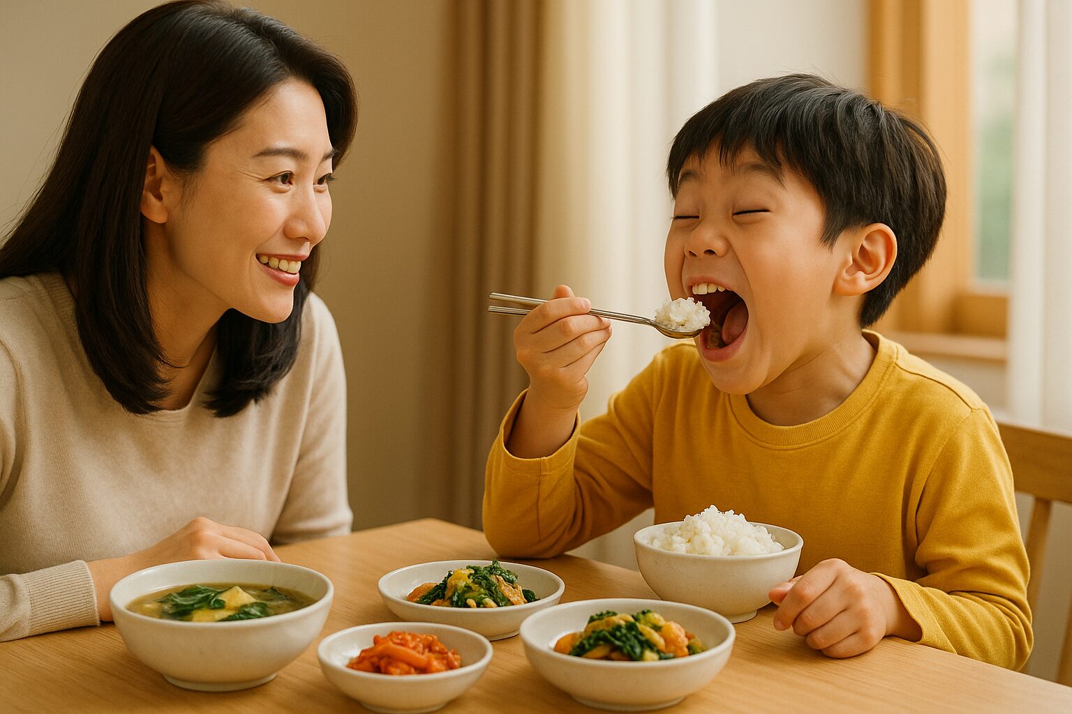 긴급생활 안정 정부지원금을 받고 행복해하는 가족의 모습