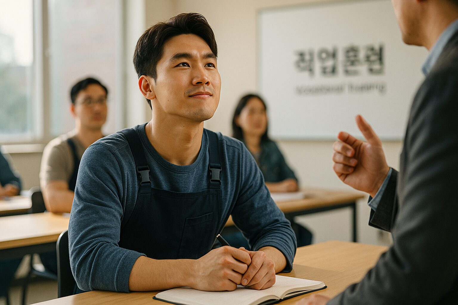 직업훈련을 받고 정부 지원금을 받는 청년