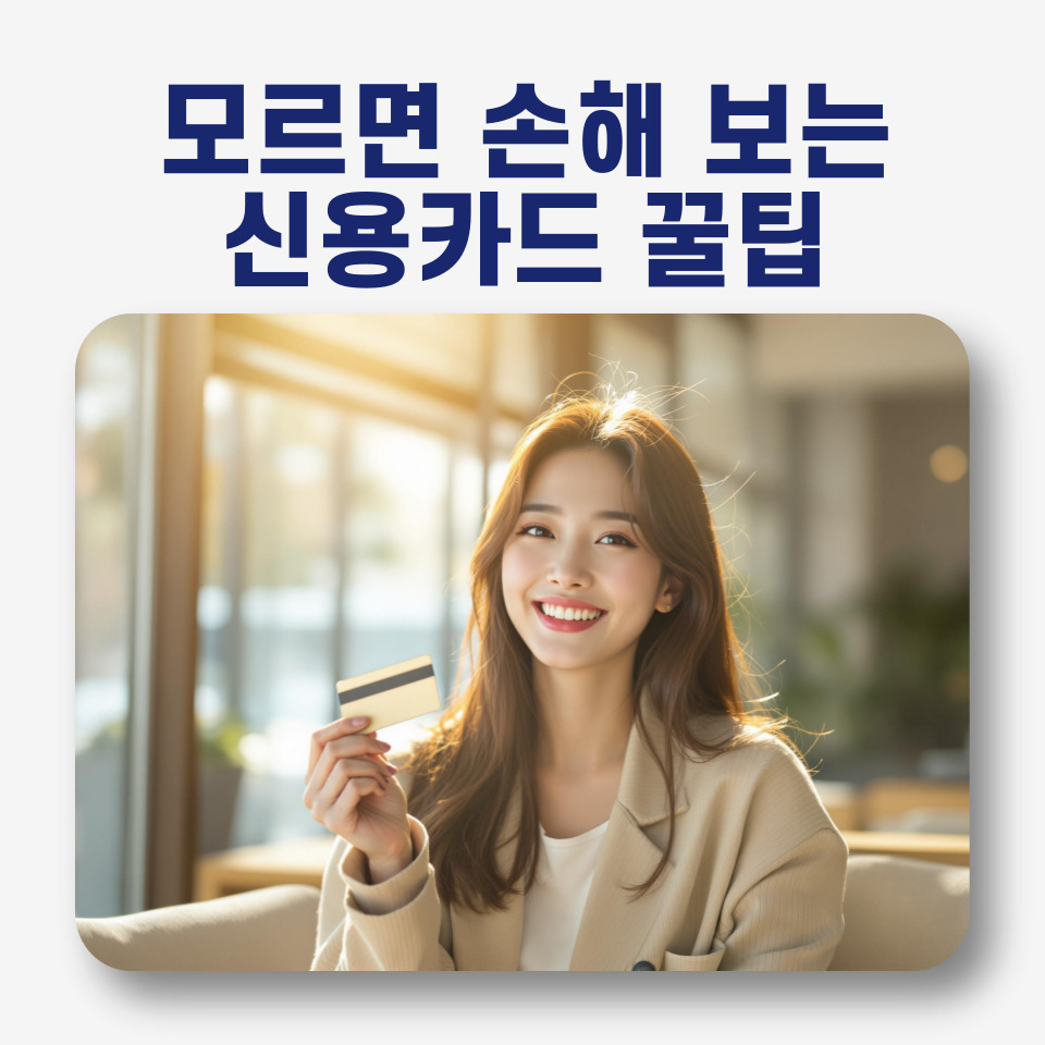 📢 모르면 손해 보는 신용카드 꿀팁 모음 💳