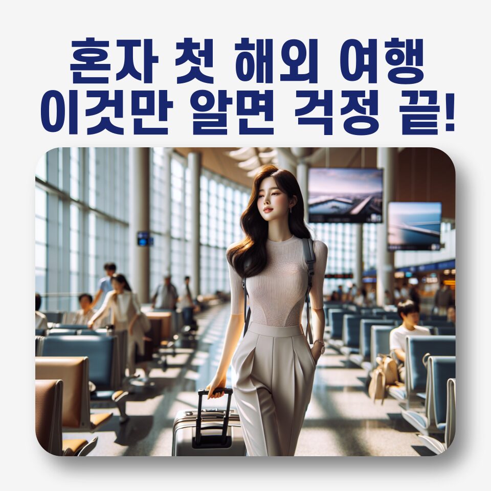 ✈️ 혼자 떠나는 첫 해외여행, 이것만 알면 걱정 끝!
