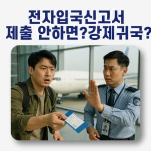 🚨 해외여행 전자입국 신고서 안 내면? 공항에서 바로 강제 귀국! ✈💥