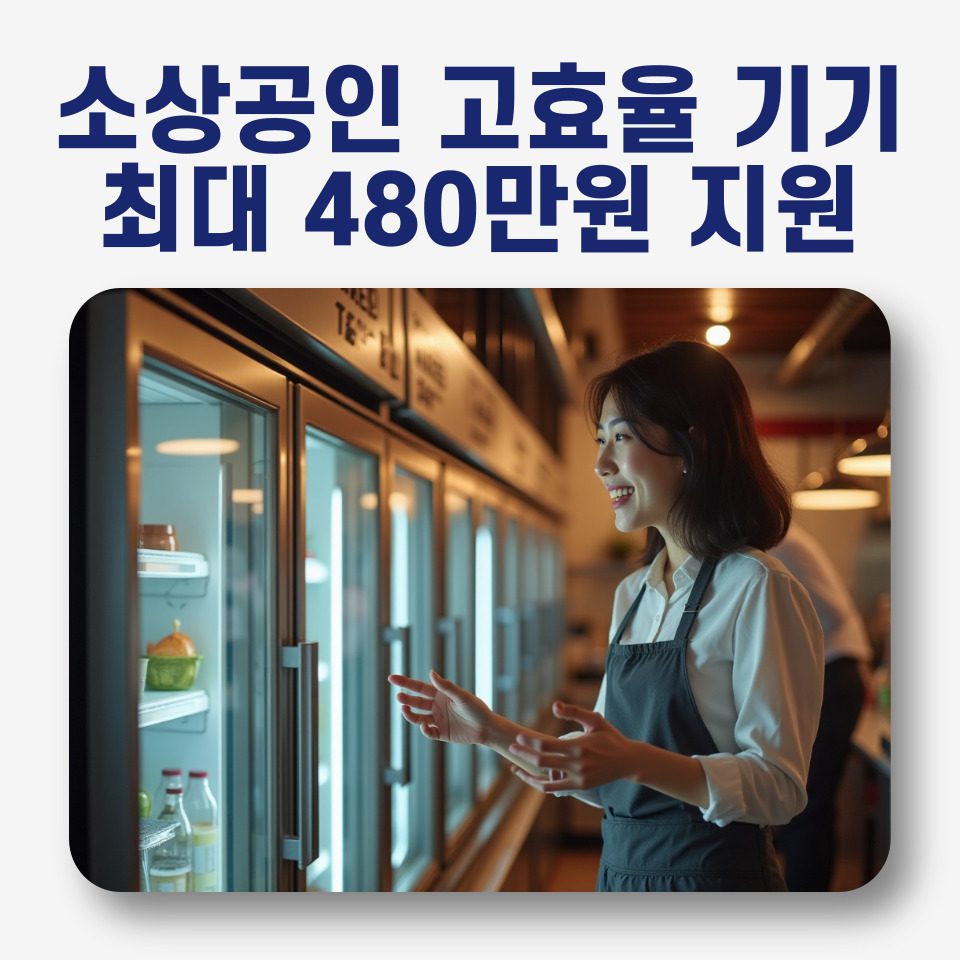 2025년 소상공인 고효율 기기 지원사업: 신청 방법부터 지원 대상까지 총정리