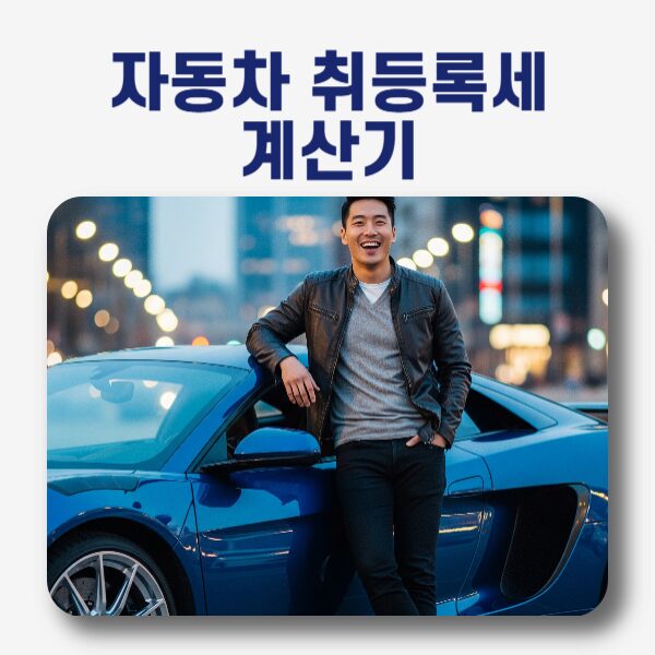 🚗자동차 취등록세 계산기