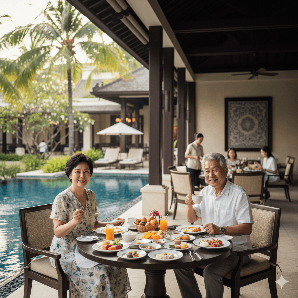 호텔 예약 후 동남아시아에서 즐기는 여유 시니어